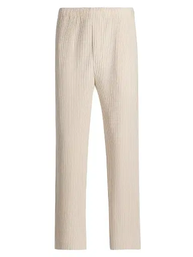 Homme Plissé Issey Miyake Men's Monthly Colors: April Trousers - Duomo Beige - Size Small | Thumbnail 1