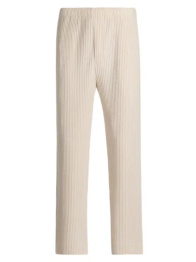 Homme Plissé Issey Miyake Men's Monthly Colors: April Trousers - Duomo Beige