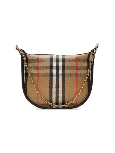 Burberry Women's Highlands Mini Check Chain Shoulder Bag | Thumbnail 3 Burberry Women's Highlands Mini Check Chain Shoulder Bag | Thumbnail 3
