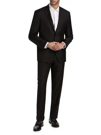 Canali Men's Wool Single-Breasted Suit | Thumbnail 2