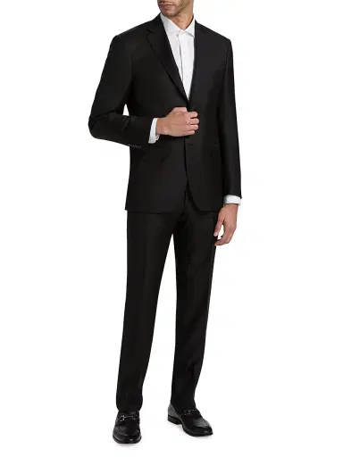 Canali Men's Wool Single-Breasted Suit | Thumbnail 3