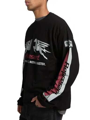 Represent Men's Mesh Pegasus Long-Sleeve T-Shirt - Jet Black - Size XXL | Thumbnail 6
