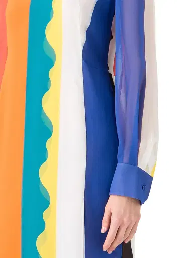 Akris Women's Abstract Silk Crepe Maxi Dress | Thumbnail 5 Akris Women's Abstract Silk Crepe Maxi Dress | Thumbnail 5