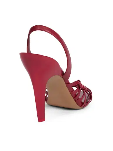 Chloé Women's Estra 0MM Leather Slingback Sandals - Raspberry Sorbet | Thumbnail 3 Chloé Women's Estra 0MM Leather Slingback Sandals - Raspberry Sorbet | Thumbnail 3