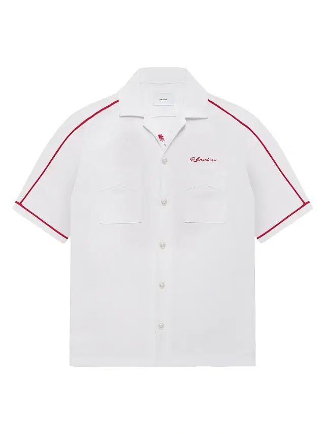 Men's Sausalito Invitational Bowling Shirt - White Red