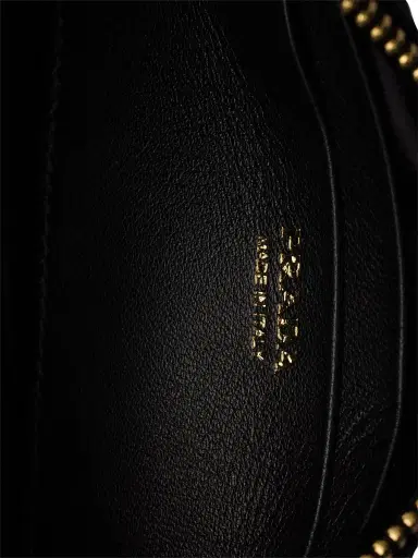 Prada Women's Nappa Leather Zipper Pouch - Black | Thumbnail 9