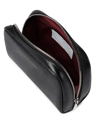 Brunello Cucinelli Grained Leather Slim Beauty Case - Black | Thumbnail 4 Brunello Cucinelli Grained Leather Slim Beauty Case - Black | Thumbnail 4