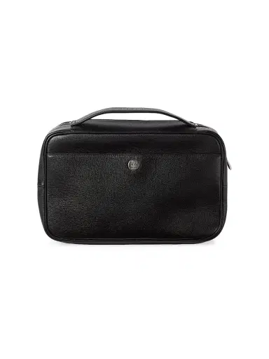 Brunello Cucinelli Grained Leather Travel Beauty Case - Black | Thumbnail 2 Brunello Cucinelli Grained Leather Travel Beauty Case - Black | Thumbnail 2