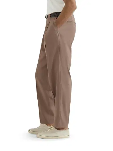 Brunello Cucinelli Men's Cotton Crêpe Batavia Trousers with Pleats | Thumbnail 3 Brunello Cucinelli Men's Cotton Crêpe Batavia Trousers with Pleats | Thumbnail 3