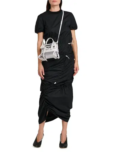 MOSCHINO Women's Tie Me Transparent Top Handle Bag | Thumbnail 2 MOSCHINO Women's Tie Me Transparent Top Handle Bag | Thumbnail 2