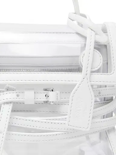 MOSCHINO Women's Tie Me Transparent Top Handle Bag | Thumbnail 5 MOSCHINO Women's Tie Me Transparent Top Handle Bag | Thumbnail 5