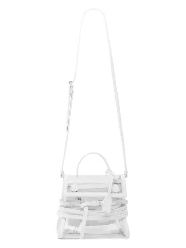 MOSCHINO Women's Tie Me Transparent Top Handle Bag | Thumbnail 6 MOSCHINO Women's Tie Me Transparent Top Handle Bag | Thumbnail 6
