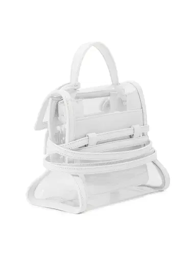 MOSCHINO Women's Tie Me Transparent Top Handle Bag | Thumbnail 7 MOSCHINO Women's Tie Me Transparent Top Handle Bag | Thumbnail 7