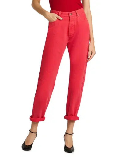 Versace Women's Straight Midi-Rise Jeans | Thumbnail 3 Versace Women's Straight Midi-Rise Jeans | Thumbnail 3