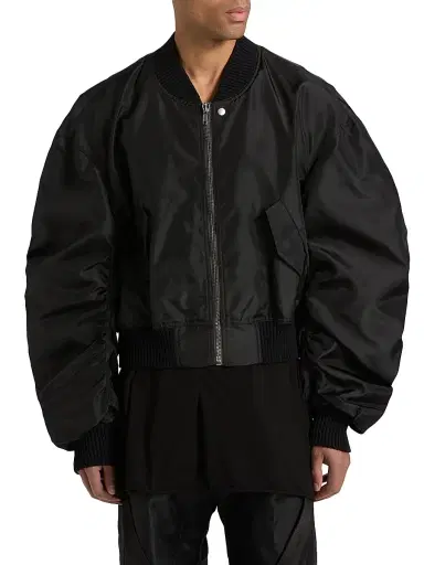 Rick Owens Men's Secchia Flight Bomber Jacket | Thumbnail 3