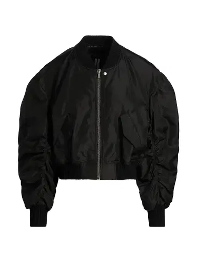 Rick Owens Men's Secchia Flight Bomber Jacket | Thumbnail 1