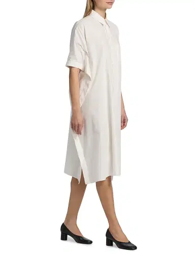 MM6 MAISON MARGIELA Women's Cotton Midi-Shirtdress | Thumbnail 2 MM6 MAISON MARGIELA Women's Cotton Midi-Shirtdress | Thumbnail 2