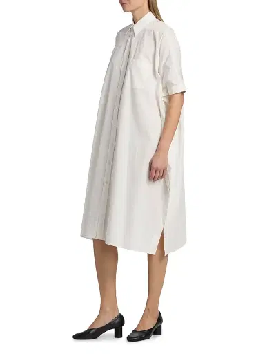 MM6 MAISON MARGIELA Women's Cotton Midi-Shirtdress | Thumbnail 4 MM6 MAISON MARGIELA Women's Cotton Midi-Shirtdress | Thumbnail 4