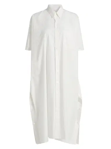 MM6 MAISON MARGIELA Women's Cotton Midi-Shirtdress | Thumbnail 1 MM6 MAISON MARGIELA Women's Cotton Midi-Shirtdress | Thumbnail 1