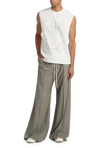 Rick Owens Men's Brad Sleeveless T-Shirt | Thumbnail 2 Rick Owens Men's Brad Sleeveless T-Shirt | Thumbnail 2