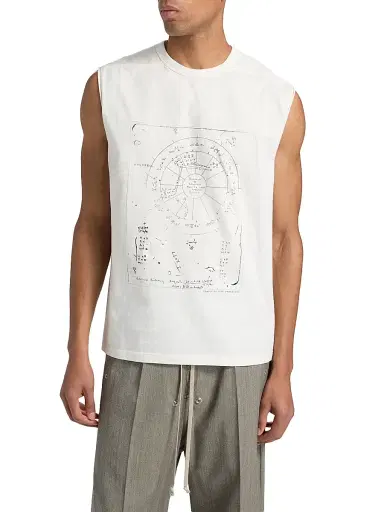 Rick Owens Men's Brad Sleeveless T-Shirt | Thumbnail 3 Rick Owens Men's Brad Sleeveless T-Shirt | Thumbnail 3