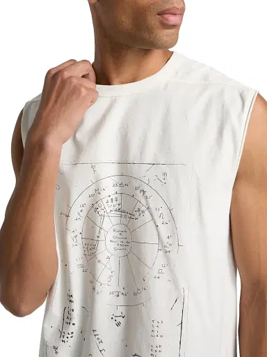 Rick Owens Men's Brad Sleeveless T-Shirt | Thumbnail 6 Rick Owens Men's Brad Sleeveless T-Shirt | Thumbnail 6