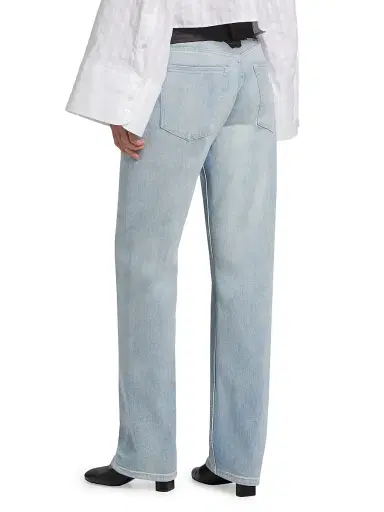 MM6 MAISON MARGIELA Women's Layered Straight-Leg Jeans | Thumbnail 5 MM6 MAISON MARGIELA Women's Layered Straight-Leg Jeans | Thumbnail 5