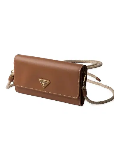 Prada Women's Leather Wallet with Shoulder Strap | Thumbnail 3 Prada Women's Leather Wallet with Shoulder Strap | Thumbnail 3