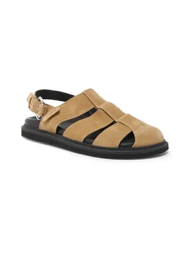 MOSCHINO Women's Suede Fisherman Sandals - Beige - Size 11 | Thumbnail 2 MOSCHINO Women's Suede Fisherman Sandals - Beige - Size 11 | Thumbnail 2