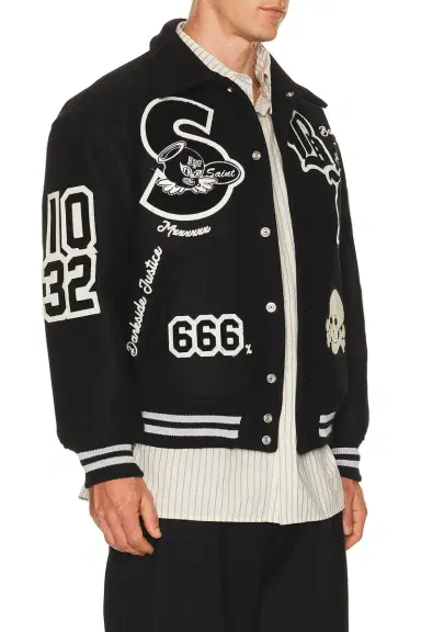 SAINT Mxxxxxx Snt Hunter x Bounty Hunter Varsity Jacket | Thumbnail 2 SAINT Mxxxxxx Snt Hunter x Bounty Hunter Varsity Jacket | Thumbnail 2