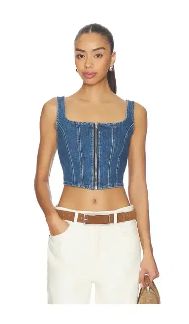 Levi's Seamed Zip Bustier | Thumbnail 1 Levi's Seamed Zip Bustier | Thumbnail 1
