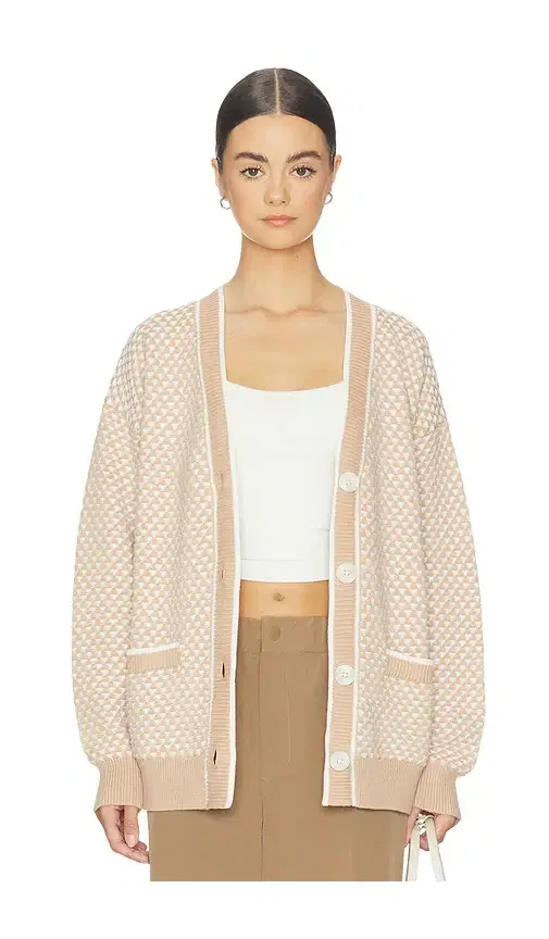 Tarran Stitch Knit Cardigan