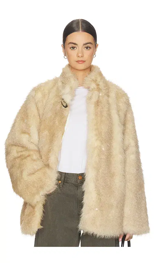 WeWoreWhat Faux Fur Jacket
