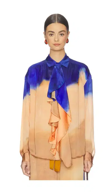 Ulla Johnson Gesture Long Sleeve Silk Blouse | Thumbnail 2 Ulla Johnson Gesture Long Sleeve Silk Blouse | Thumbnail 2