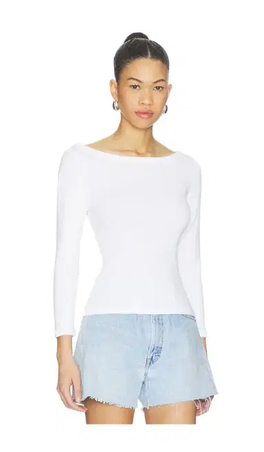 Citizens of Humanity Boat Neck Slim Tee | Thumbnail 2 Citizens of Humanity Boat Neck Slim Tee | Thumbnail 2