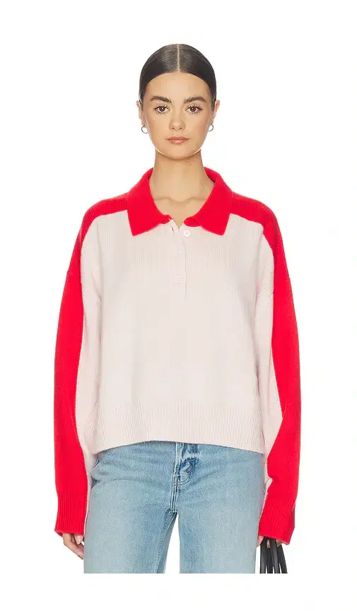 Soft Goat Color Block Polo Shirt