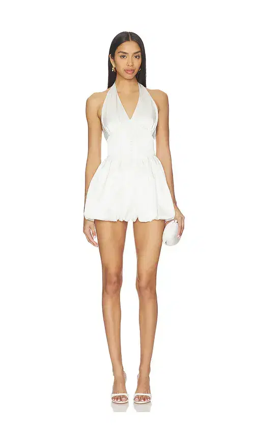 Nana Jacqueline Lilliana Halter Mini Dress