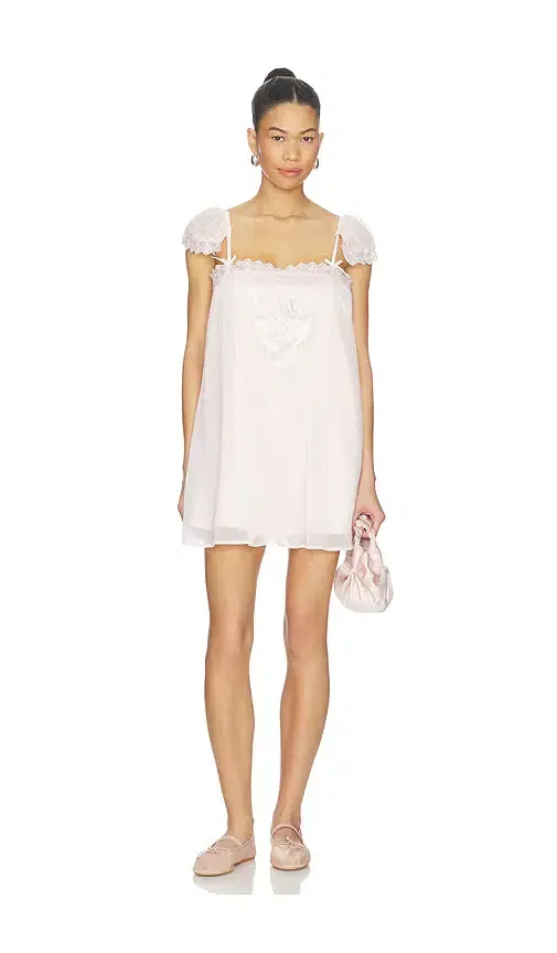 For Love & Lemons Rae Rose Mini Dress