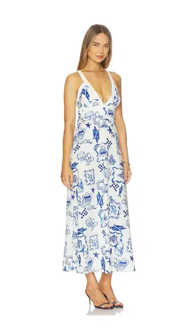 MINKPINK Baci Cross Back Midi Dress | Thumbnail 2