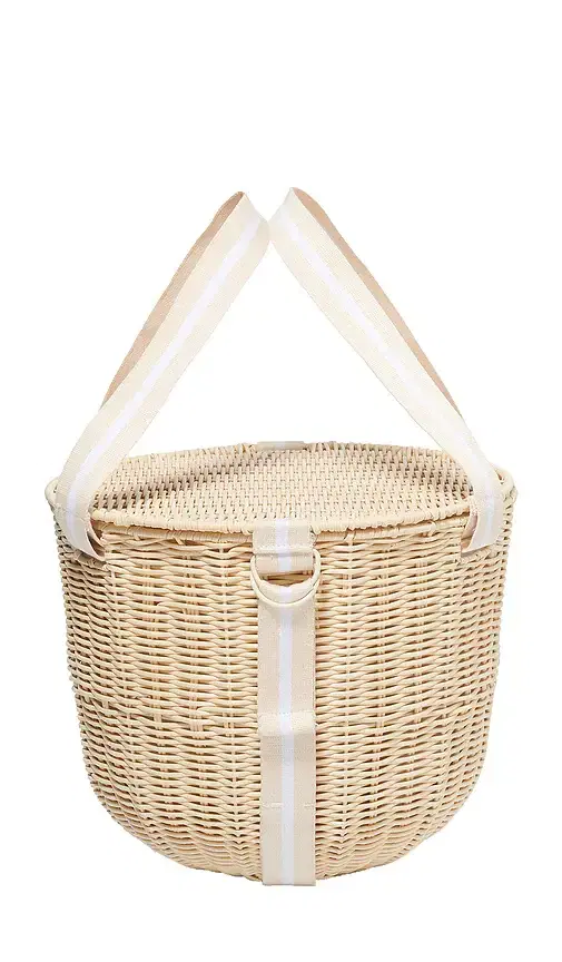 Sunnylife Round Picnic Cooler Basket Le Weekend