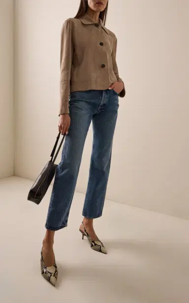 AGOLDE Lana Rigid High-Rise Straight-Leg Jeans | Thumbnail 2
