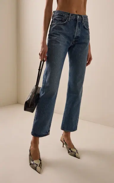 AGOLDE Lana Rigid High-Rise Straight-Leg Jeans | Thumbnail 3
