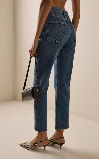 AGOLDE Lana Rigid High-Rise Straight-Leg Jeans | Thumbnail 4