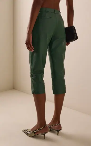 The Frankie Shop Lior Leather Capri Pants | Thumbnail 4 The Frankie Shop Lior Leather Capri Pants | Thumbnail 4