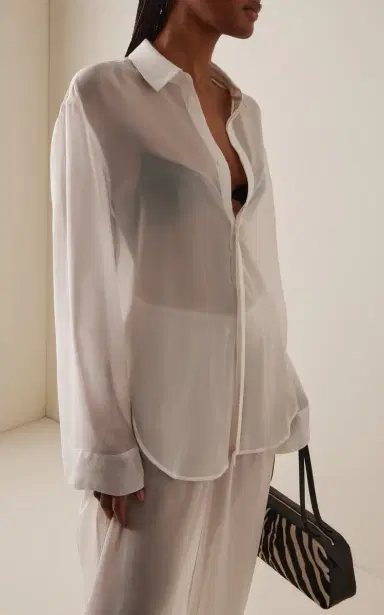 The Frankie Shop Verlin Chiffon Tie-Cuff Shirt | Thumbnail 2 The Frankie Shop Verlin Chiffon Tie-Cuff Shirt | Thumbnail 2