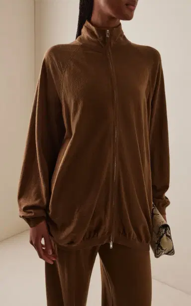 The Frankie Shop Baxe Knit Wool-Blend Track Jacket | Thumbnail 2 The Frankie Shop Baxe Knit Wool-Blend Track Jacket | Thumbnail 2