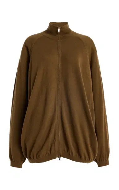 The Frankie Shop Baxe Knit Wool-Blend Track Jacket | Thumbnail 6 The Frankie Shop Baxe Knit Wool-Blend Track Jacket | Thumbnail 6