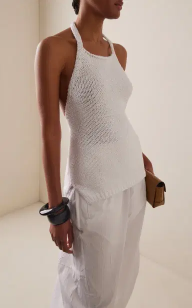 Róhe Cotton Knit Halter Top | Thumbnail 2