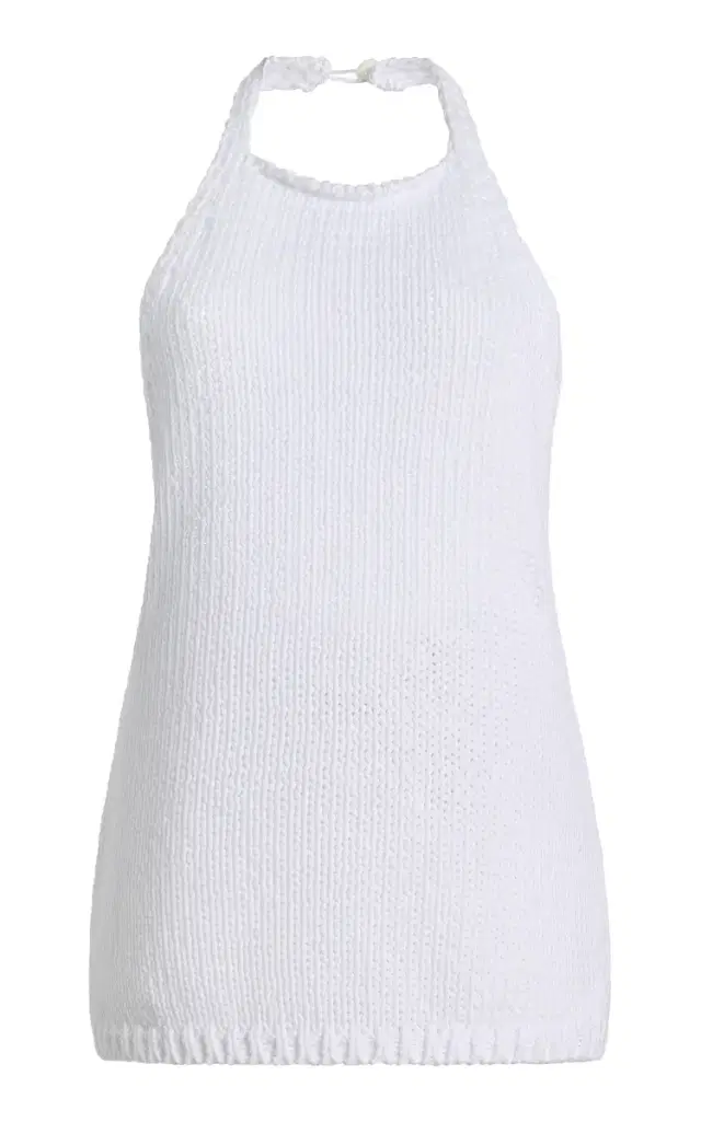 Cotton Knit Halter Top