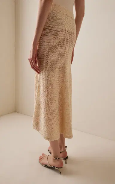 Khaite Inaya Silk-Blend Knit Midi Skirt | Thumbnail 4 Khaite Inaya Silk-Blend Knit Midi Skirt | Thumbnail 4